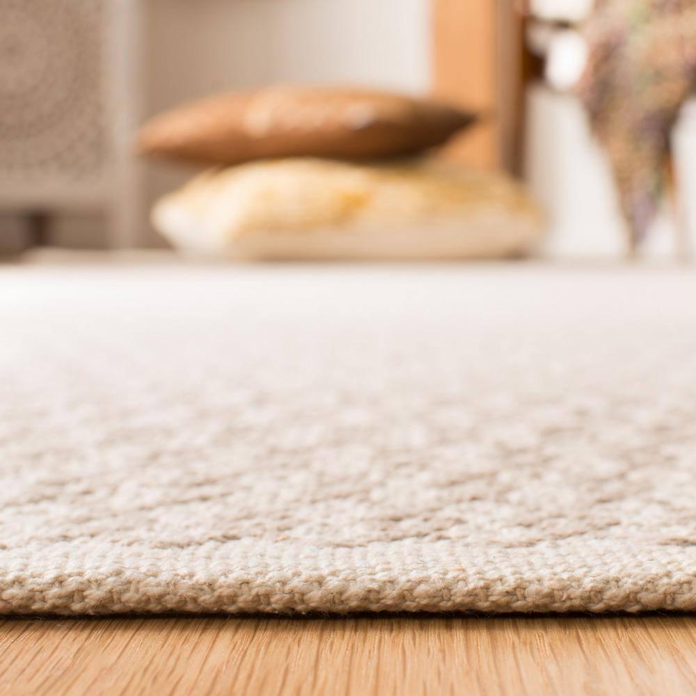 Montauk MTK339 Hand Woven Indoor Accent Rug - Ivory/Grey - 4'x4' - Safavieh