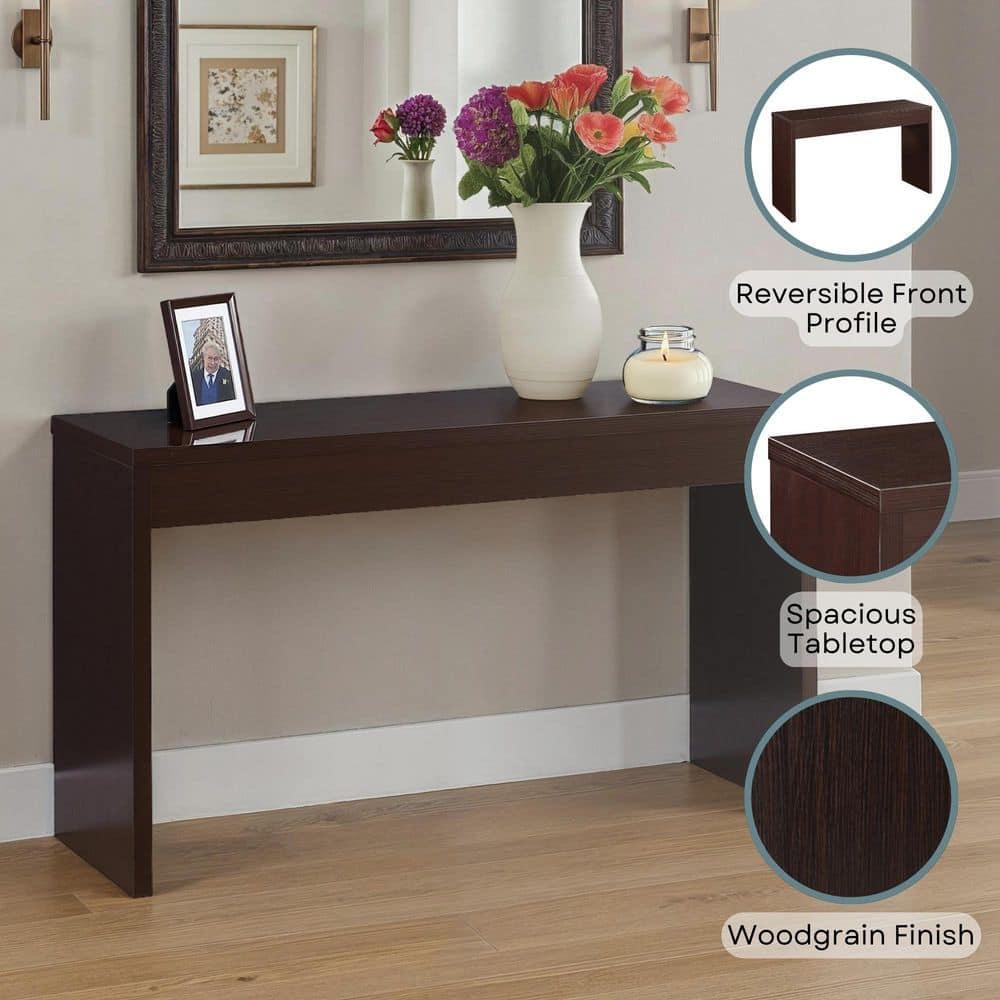 Convenience Concepts Northfield Wall Console in Espresso Wood Finish