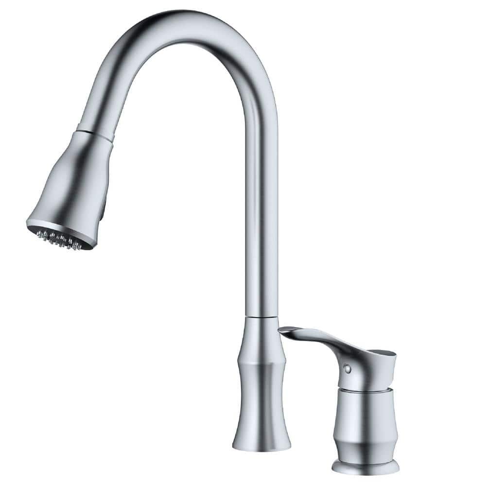 Karran Hillwood Single Handle Pull Down Sprayer Kitchen Faucet