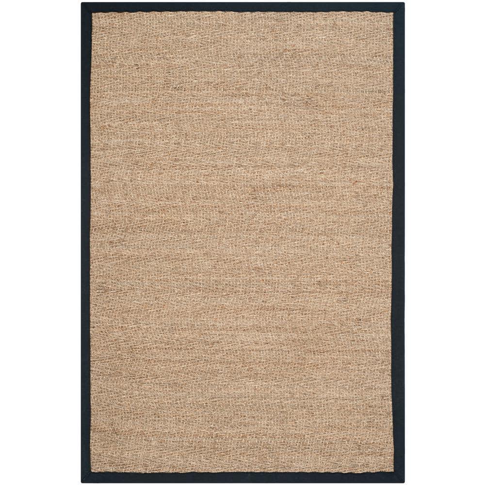 Natural Fiber NF115 Power Loomed Indoor Accent Rug - Natural/Black - 3'x5' - Safavieh.