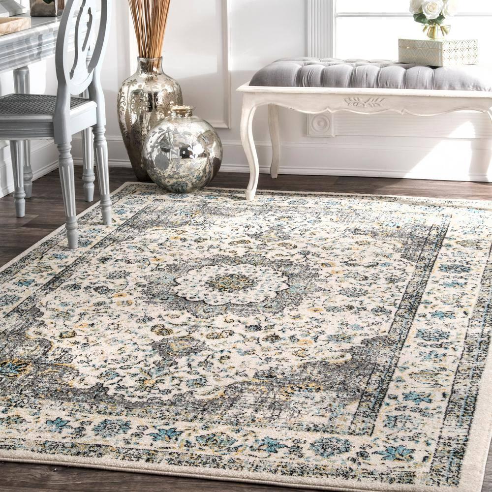 nuLOOM Paisley Vintage Persian Area Rug, 2' x 3', Verona Grey