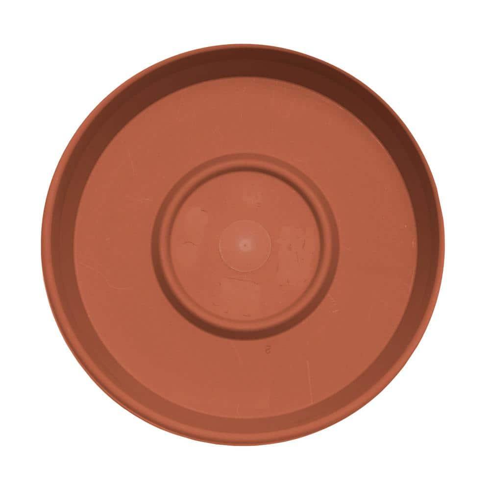 Bloem 16-in Terra Round Plastic Plant Saucer Tray - Terra Cotta Color