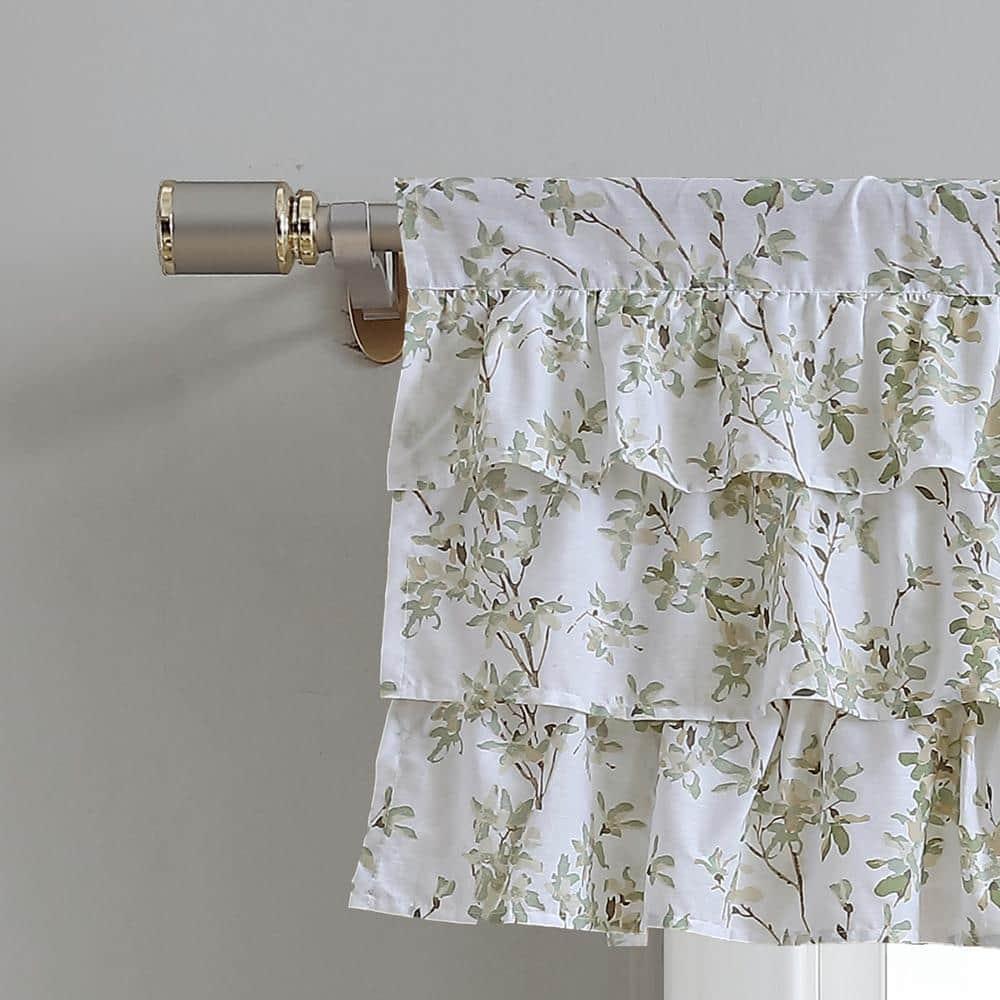 Laura Ashley Laura Ashley Lindy Cotton Pole Top Green Window Valance