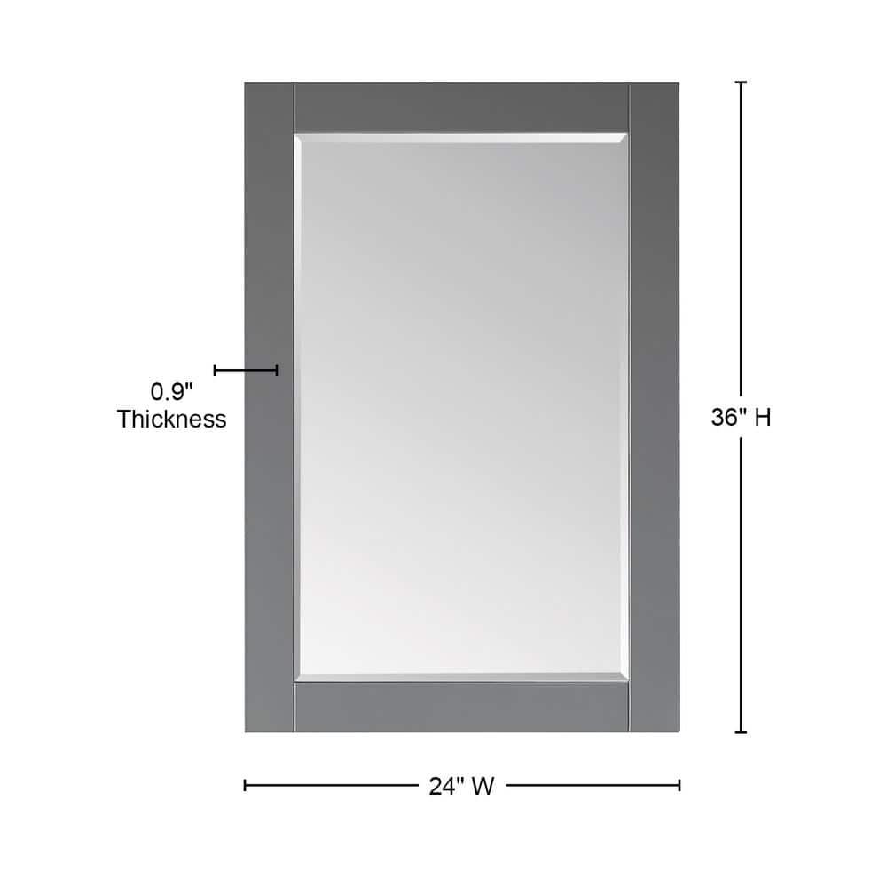 Ivy Wood Flat Wall Mirror