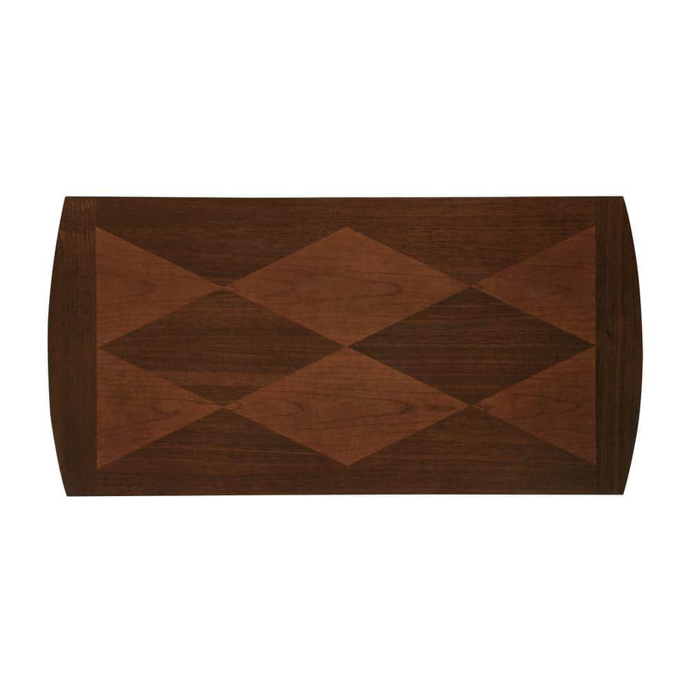 Dennis End Table with Shelf Espresso