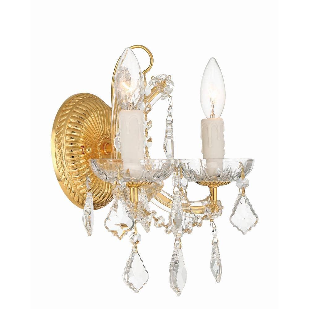 Crystorama Lighting Maria Theresa 2 - Light Sconce in  Gold