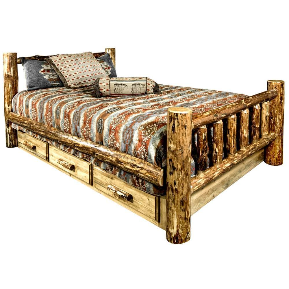 Glacier Country Collection California King Bed w/ Storage