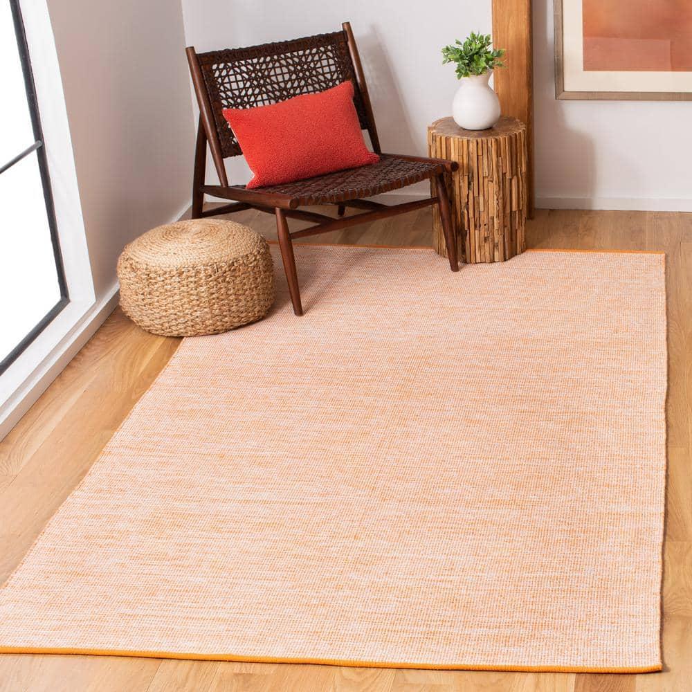 Montauk MTK250 Hand Woven, Flat Weave Indoor Accent Rug - Orange - 4'x6' - Safavieh