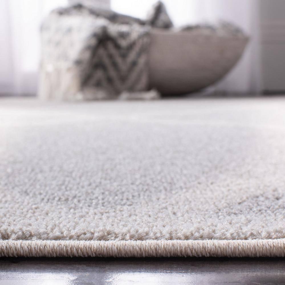 Amherst AMT421 Power Loomed Indoor Area Rug - Light Grey/Beige - 5'x5' - Safavieh