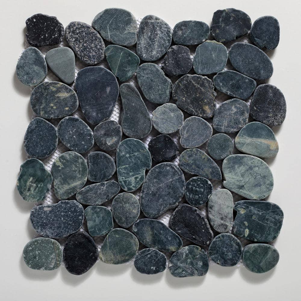 Sliced Pebble Mosaic Wall & Floor Tile