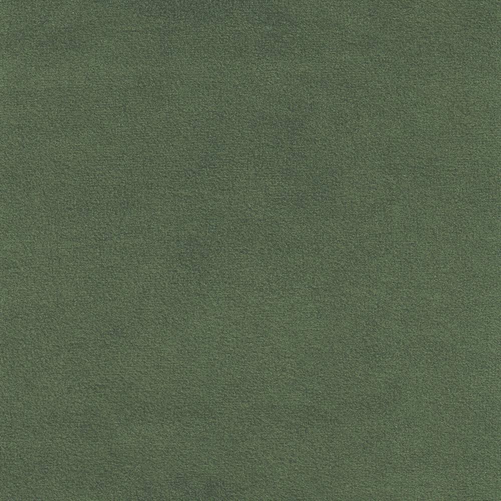 Tufted Round Storage Ottoman Loden Green Velvet - HomePop: Velvet Footstool, Honey Oak Legs, 250lb Capacity
