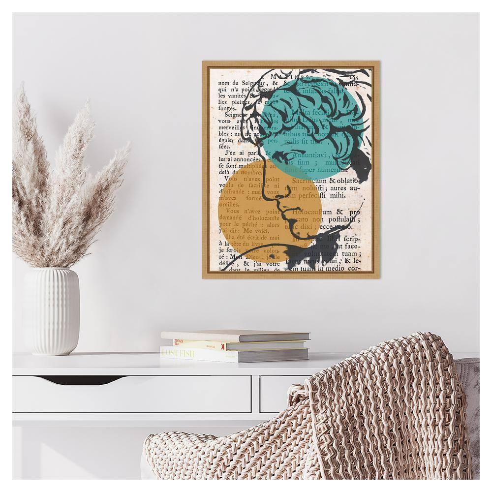 Amanti Art 16"x20" Studio Classico II by Alonzo Saunders Framed Canvas Wall Art Print