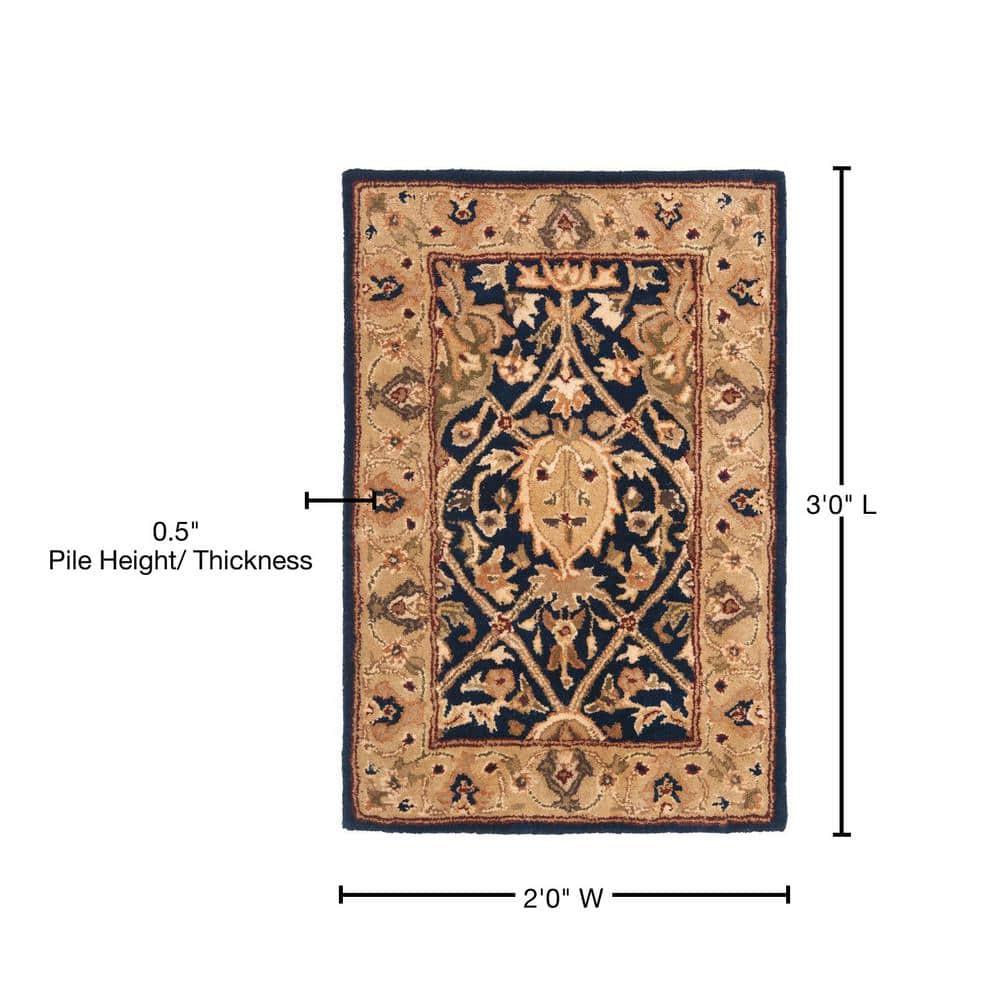Persian Legend PL819 Hand Tufted Indoor Accent Rug - 2'x3' - Blue/Gold - Safavieh