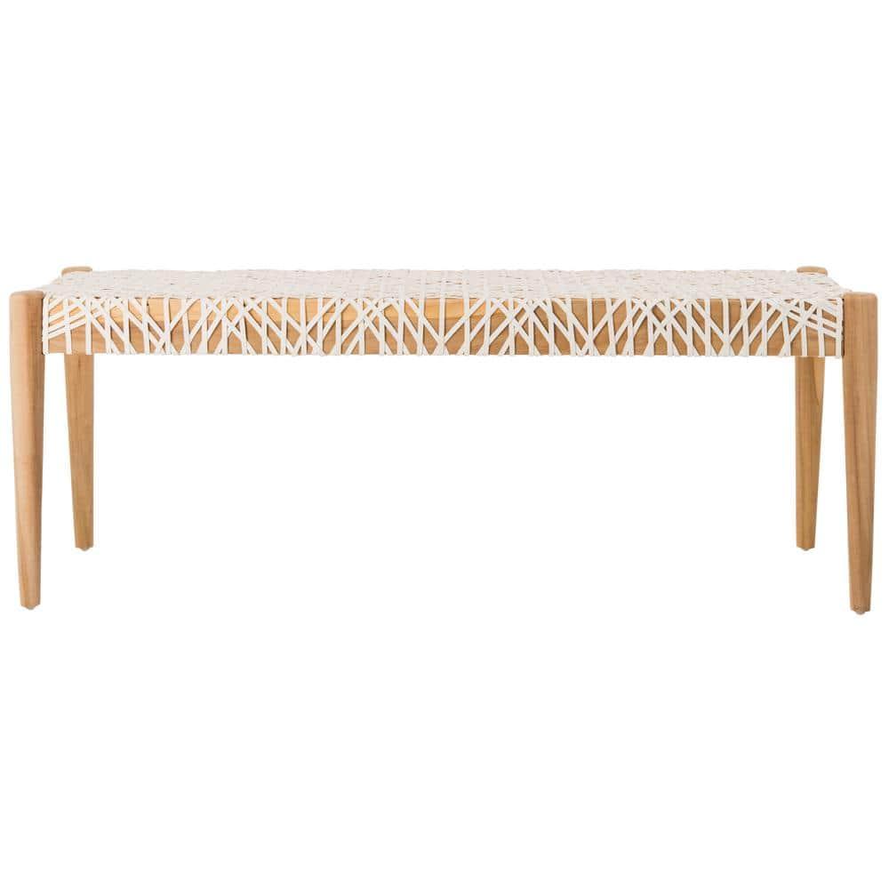 Kazbah 47" Genuine Leather Bench