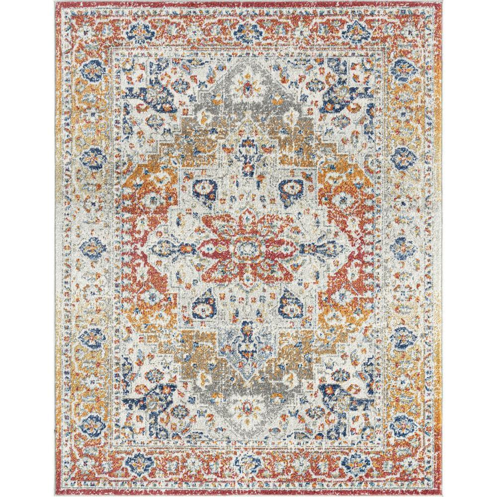 Chelsea Multi-Color Synthetic 9' x 12' Oriental Area Rug