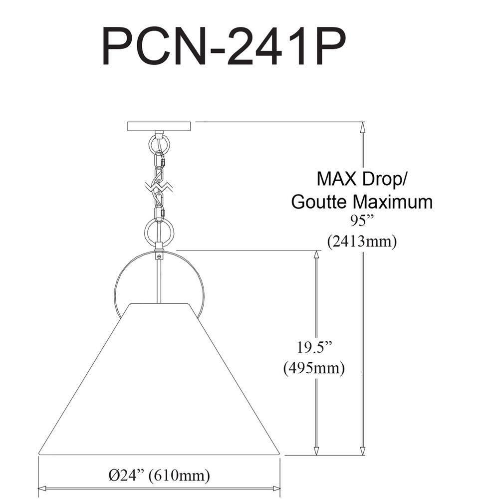 Princeton 1-Light Aged Brass Shaded Pendant Light with Black Fabric Shade