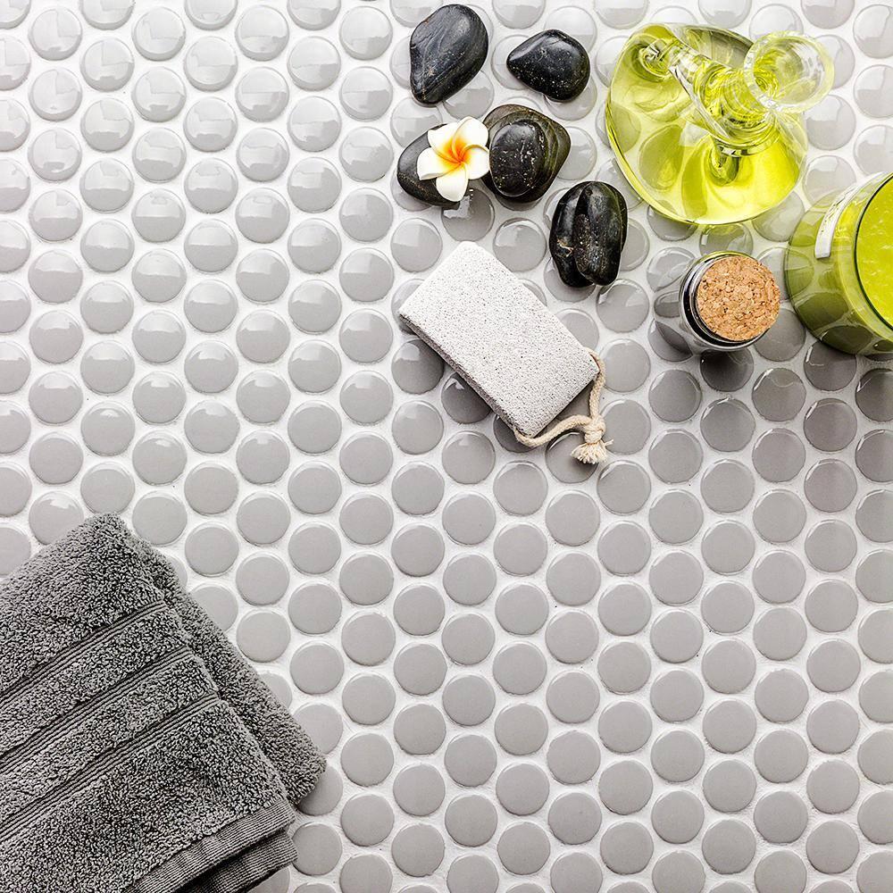 Zen 12.32'' W x 12.99'' L Ceramic Penny Round Mosaic Floor and Wall Tile (1.11 sq. ft./ each)