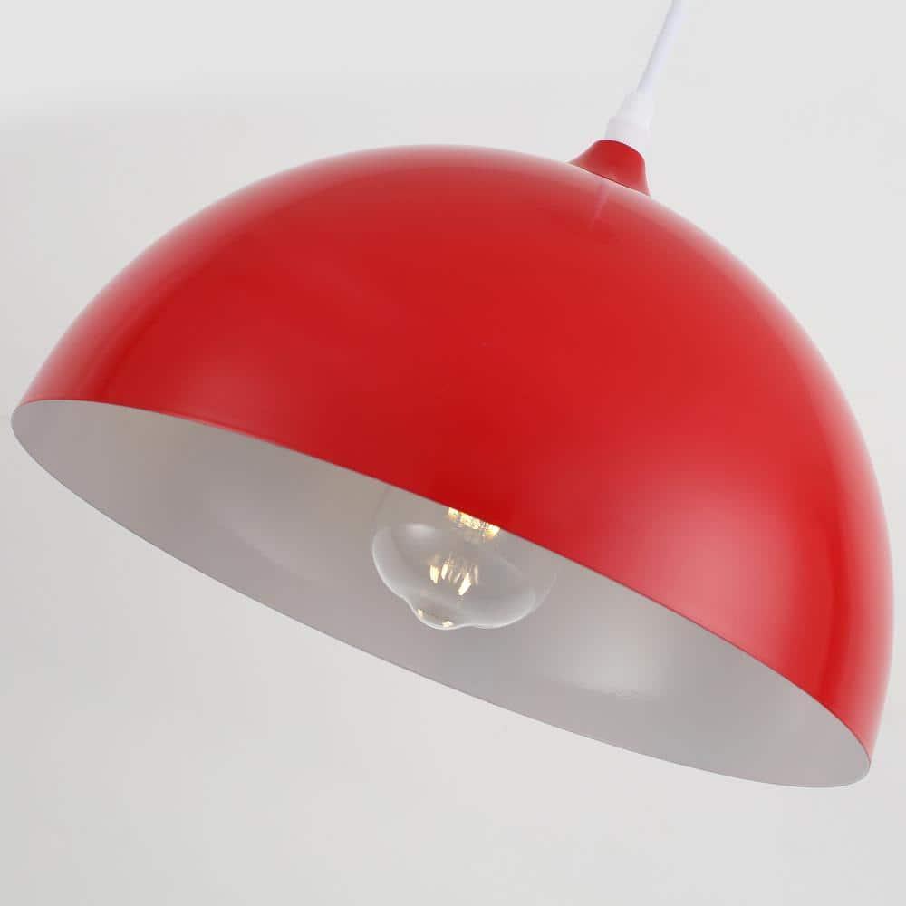 Danialah 1 - Light 11.81‘’ Industrial Dome Single Pendant with Metal Dome Shade for Kitchen Island Dinning Room