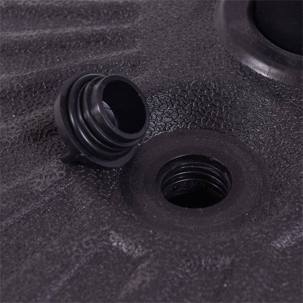 Costway 20'' Round 23L Water Filled Umbrella Base Stand Self-filled Patio Furniture Black