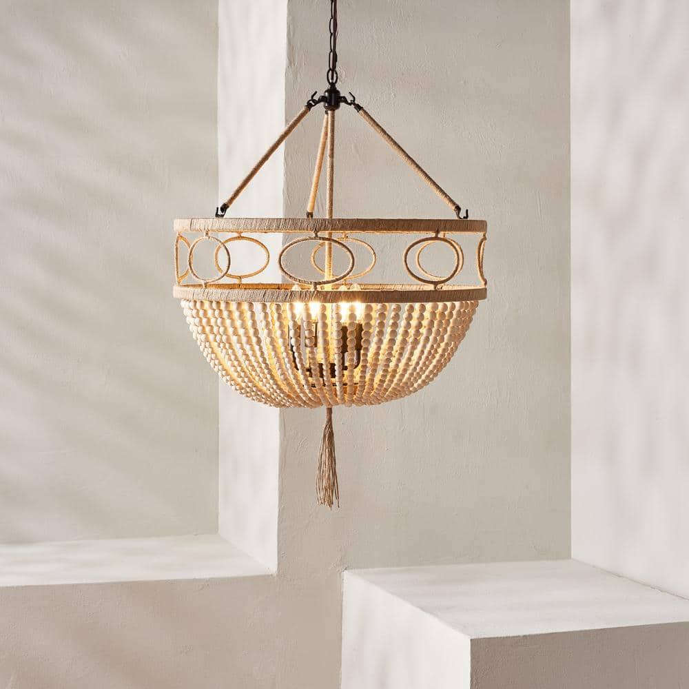 Sadie 4 Light Metal Dimmable Empire Chandelier