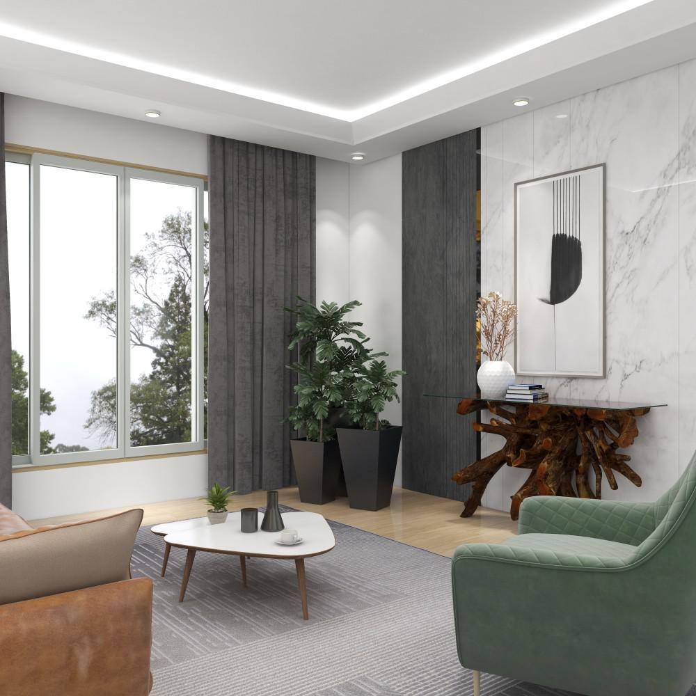 Set of 3 Modern Trapezoidal Iron Planters - Olivia & May: Indoor/Outdoor Freestanding Decor, No Drainage