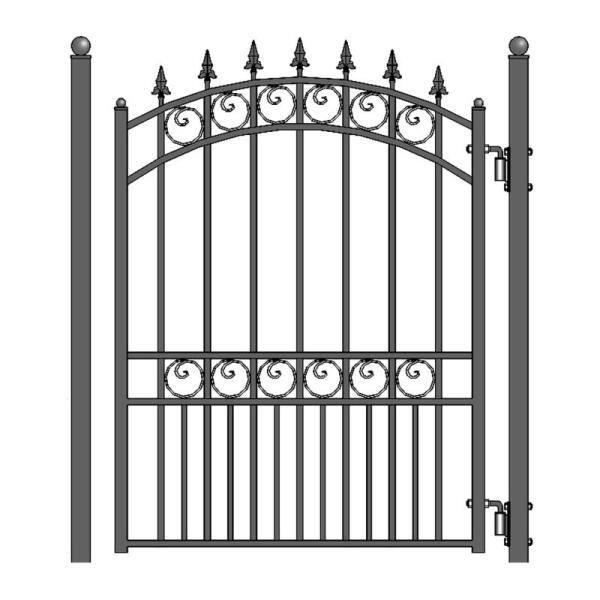 ALEKO London Black Metal Gate