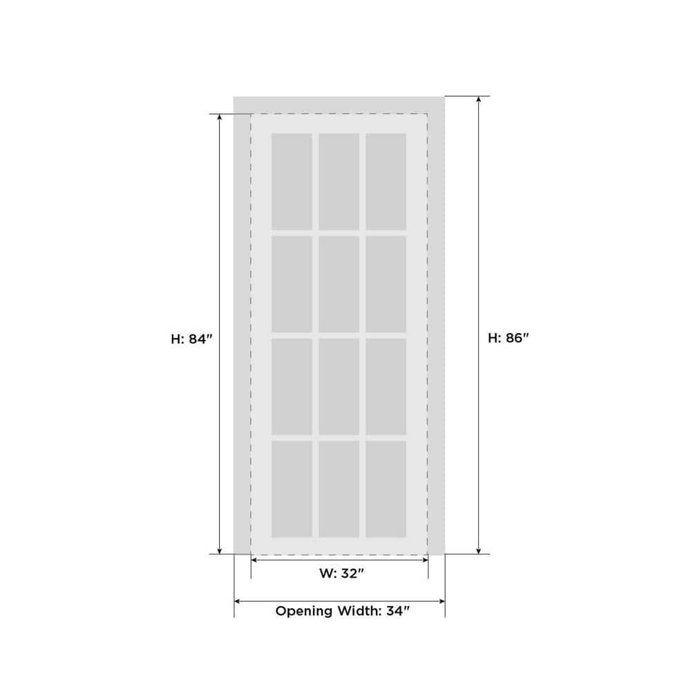 SARTODOORS Interior Solid French Door | Ego 5012 | Single Regular Panel Frame Handle | Bathroom Bedroom Modern Doors