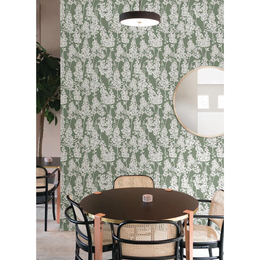 Larkspur 18' L x 20.5" W Peel and Stick Wallpaper Roll