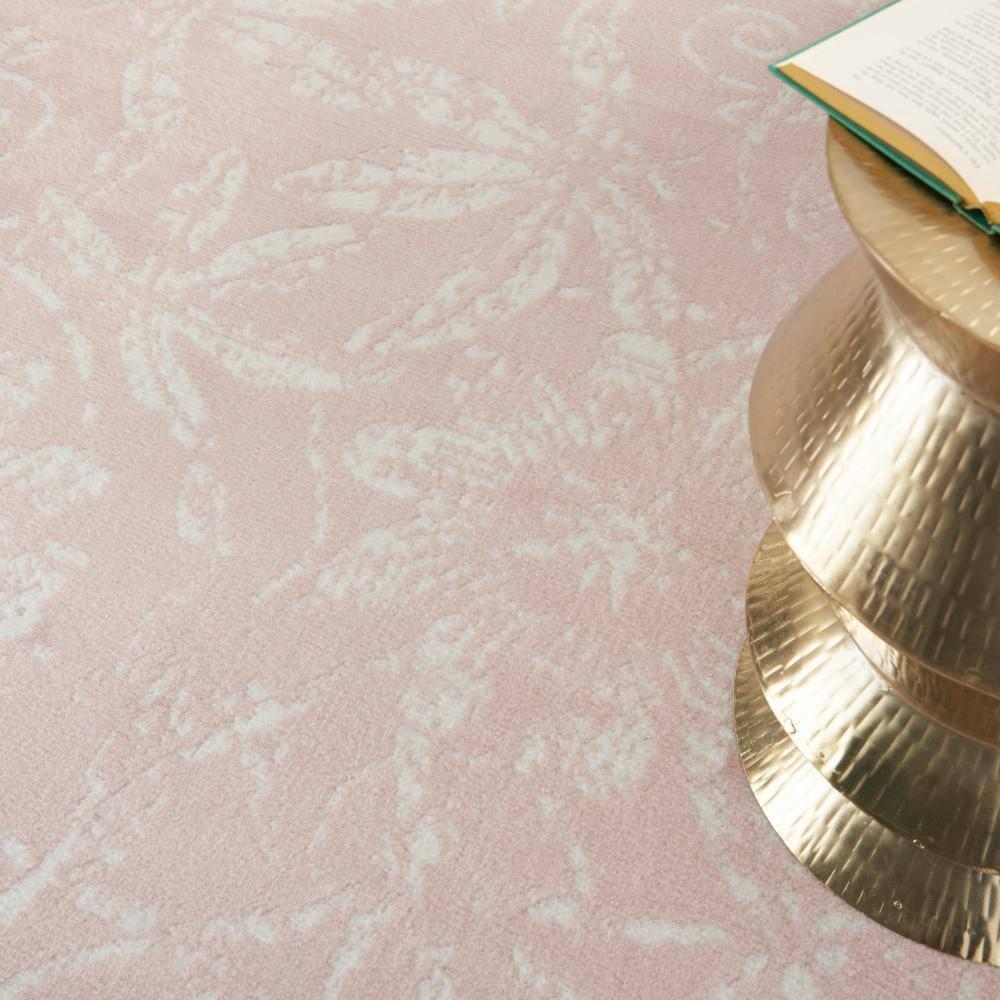 Whigham Floral Pink/White Area Rug