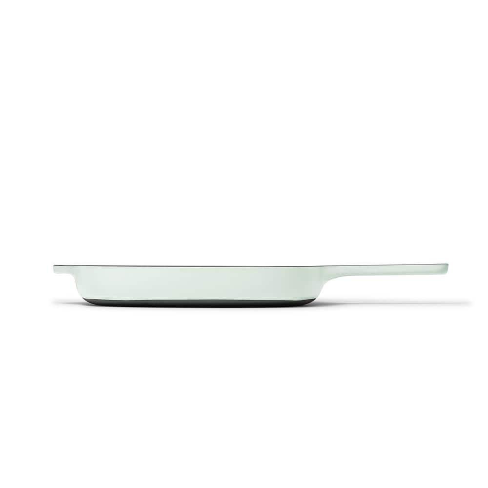 Caraway Home Enameled Cast Iron Grill Pan Light Mist