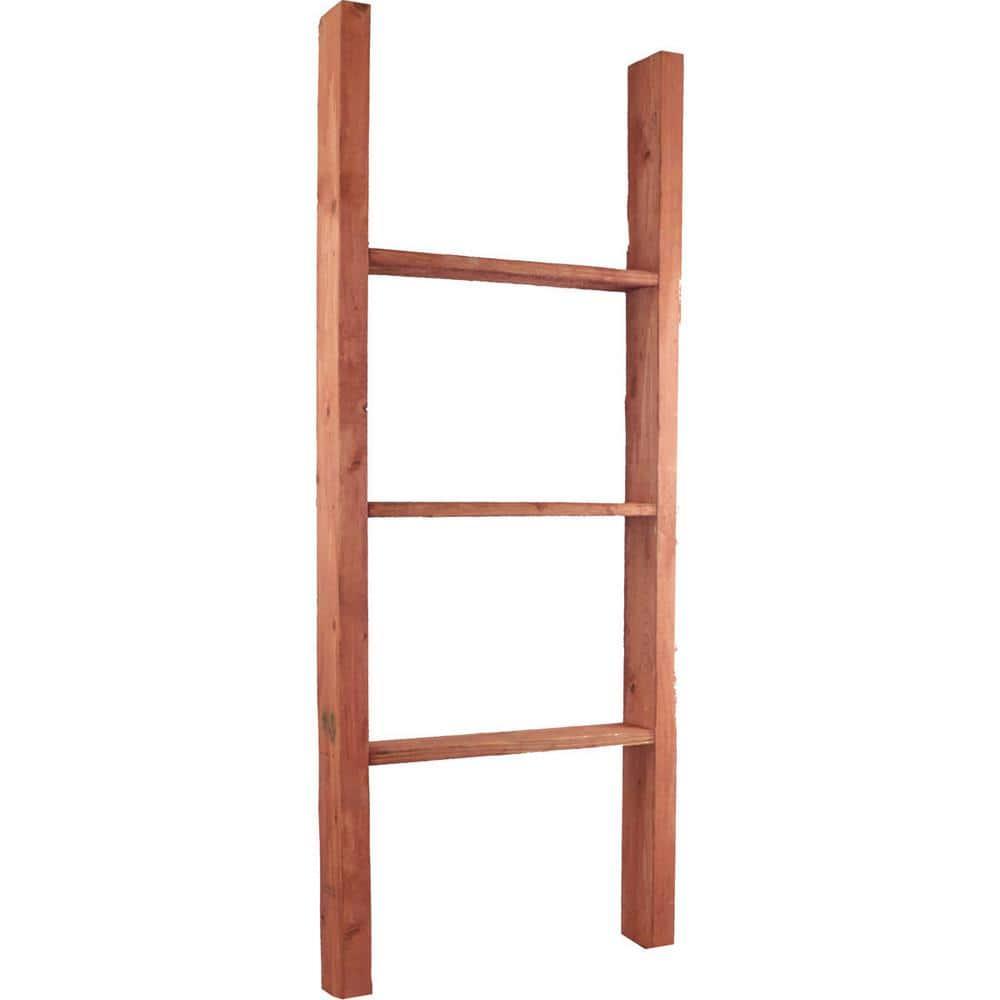 Ekena Millwork Vintage Farmhouse Rung Decorative Ladder