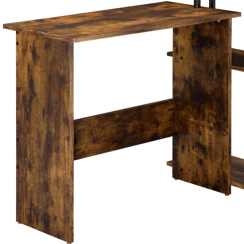 ACME Ievi Writing Desk in Weathered Oak and Black