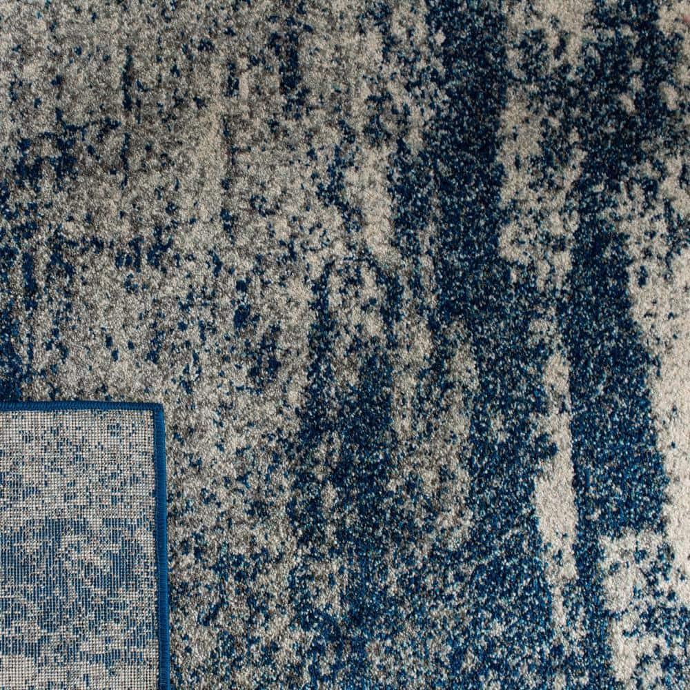 Evoke EVK272 Power Loomed Indoor Accent Rug - Navy/Ivory - 2'2"x4' - Safavieh
