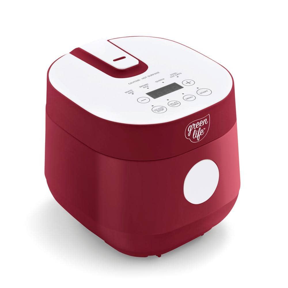 GreenLife Rice Cooker | Red