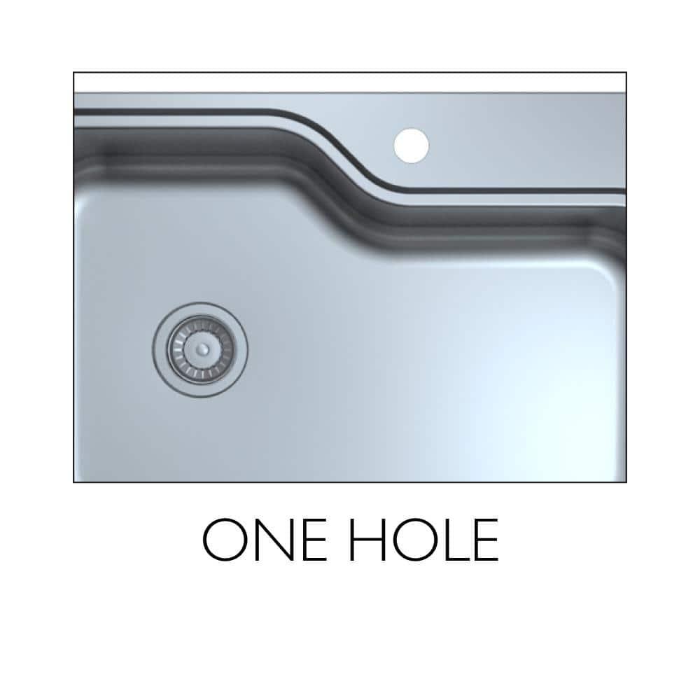 33" L x 22" W Drop-In Kitchen Sink