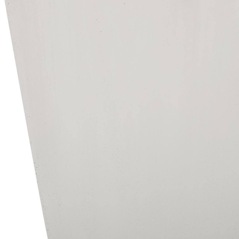Ella Small Matte White Concrete Outdoor Patio Planter