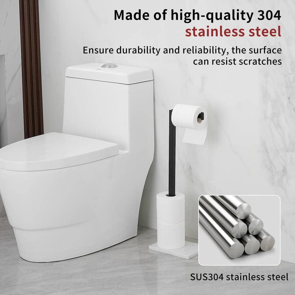 Free Standing Toilet Paper Holder with Weighted Base