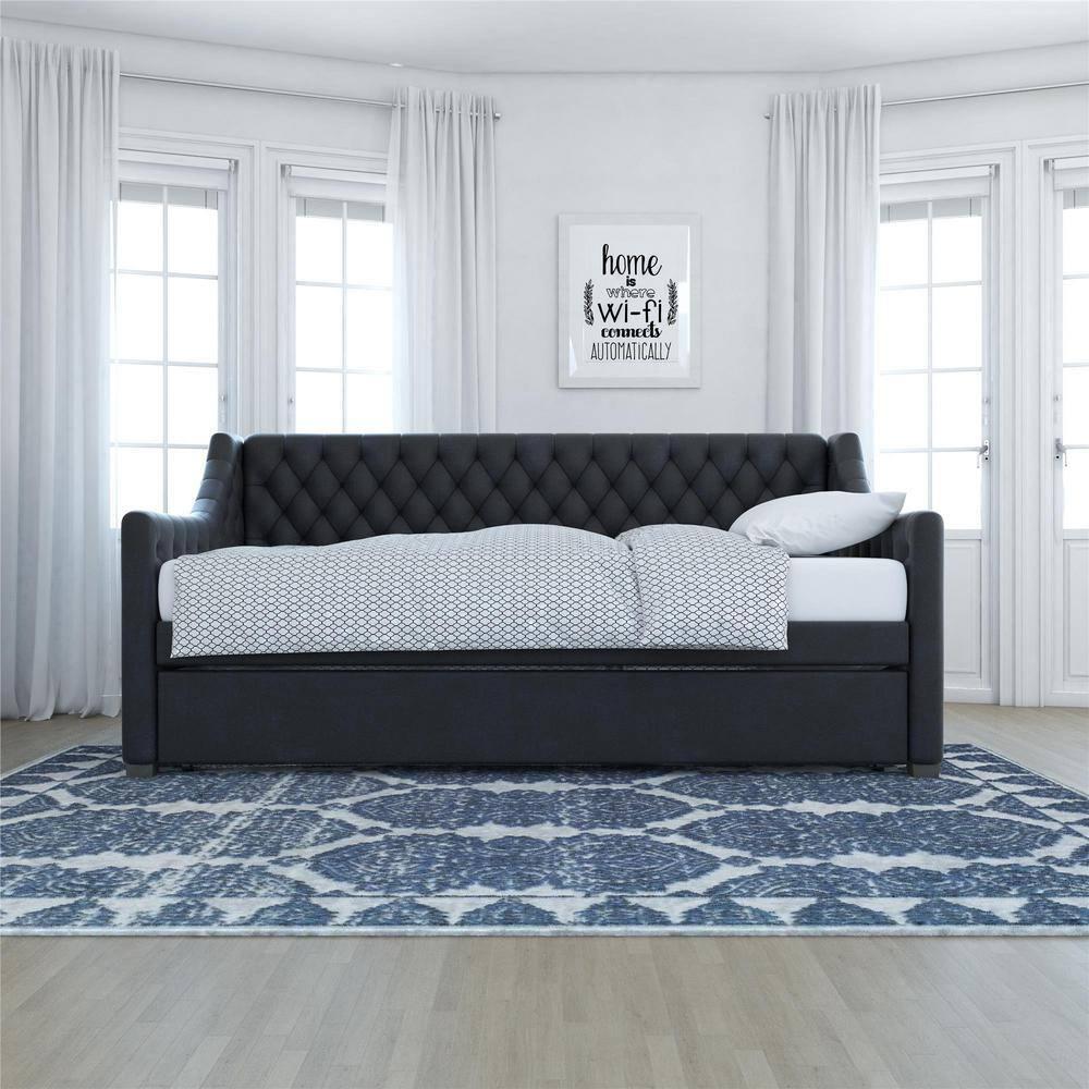 Monarch Hill Ambrosia Upholstered Daybed with Trundle
