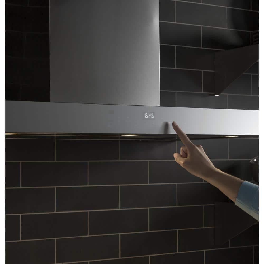 36" GE Profile Smart Appliances 610 CFM Convertible Wall Mount Range Hood with Night Light Wi-Fi Remote Control Included
