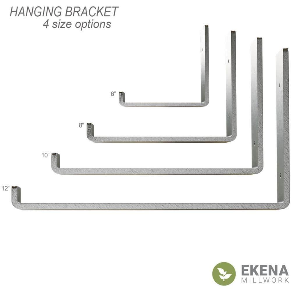 Ekena Millwork Steel Hanging Shelf Bracket