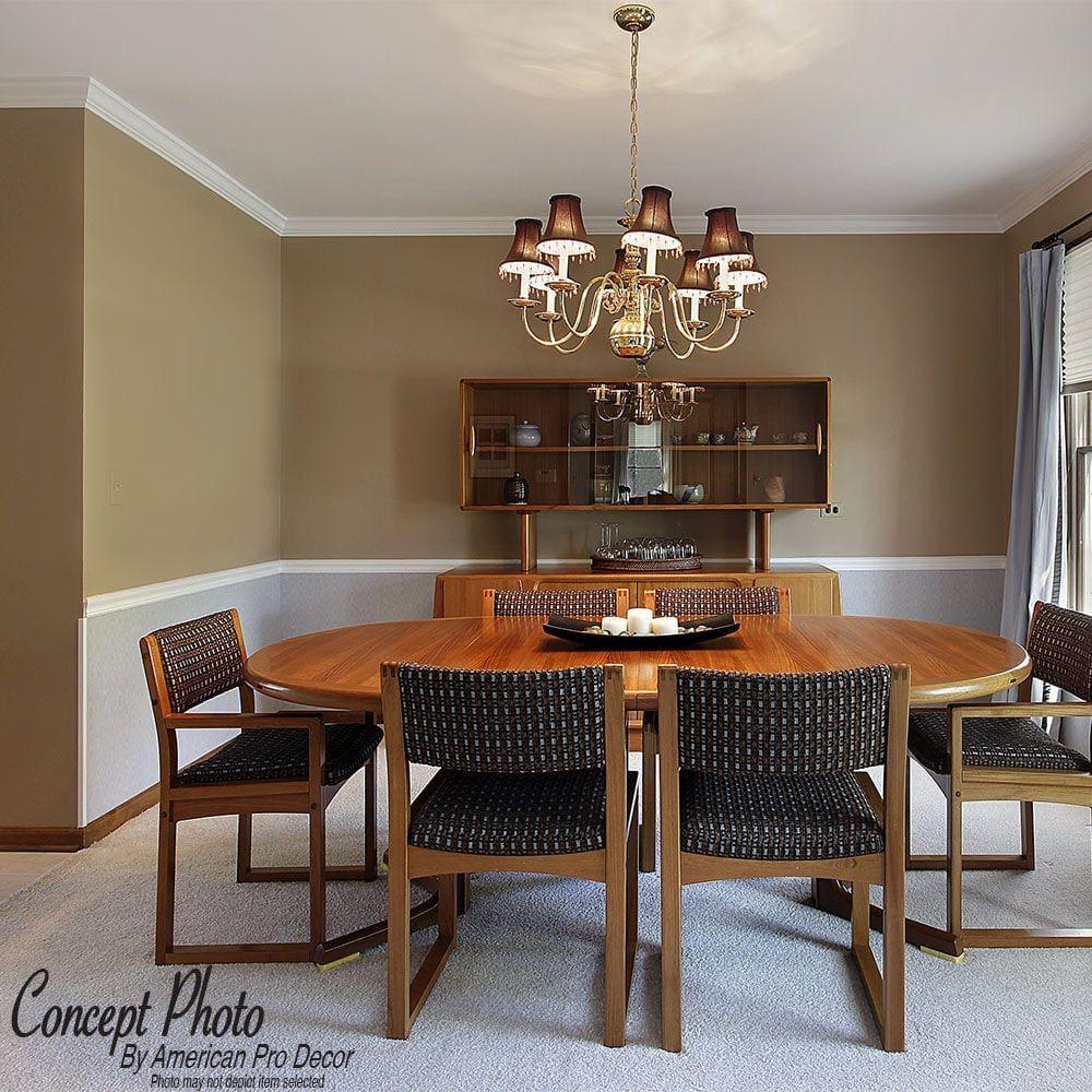 2-1/2 in x 2-1/2 in x 6 in Long Plain Recycled Polystyrene Crown Moulding Sample