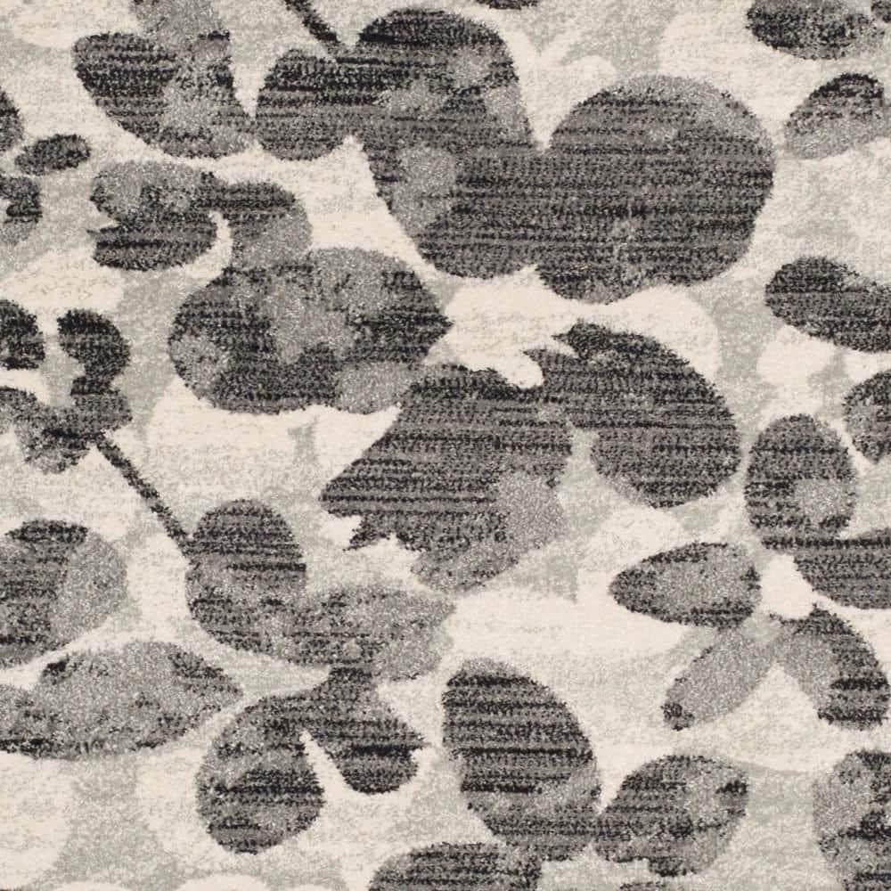Evoke EVK236 Power Loomed Area Rug - Grey/Black - 5'3"x7'6" - Safavieh.