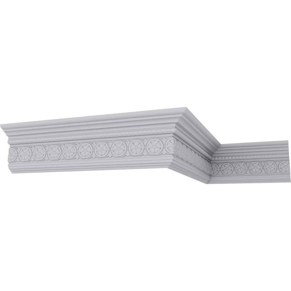 Ekena Millwork SAMPLE - Endurathane Washington Crown Moulding, 5 3/4"H x 3 1/8"P x 6 1/2"F x 12"L, (2" Repeat)