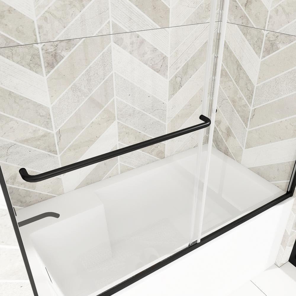 60" W x 58" H Double Sliding Framed Tub Door