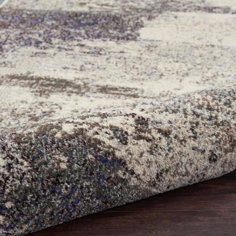 Nourison Celestial CES02 2'2" x 10' Ivory/Grey Area Rug