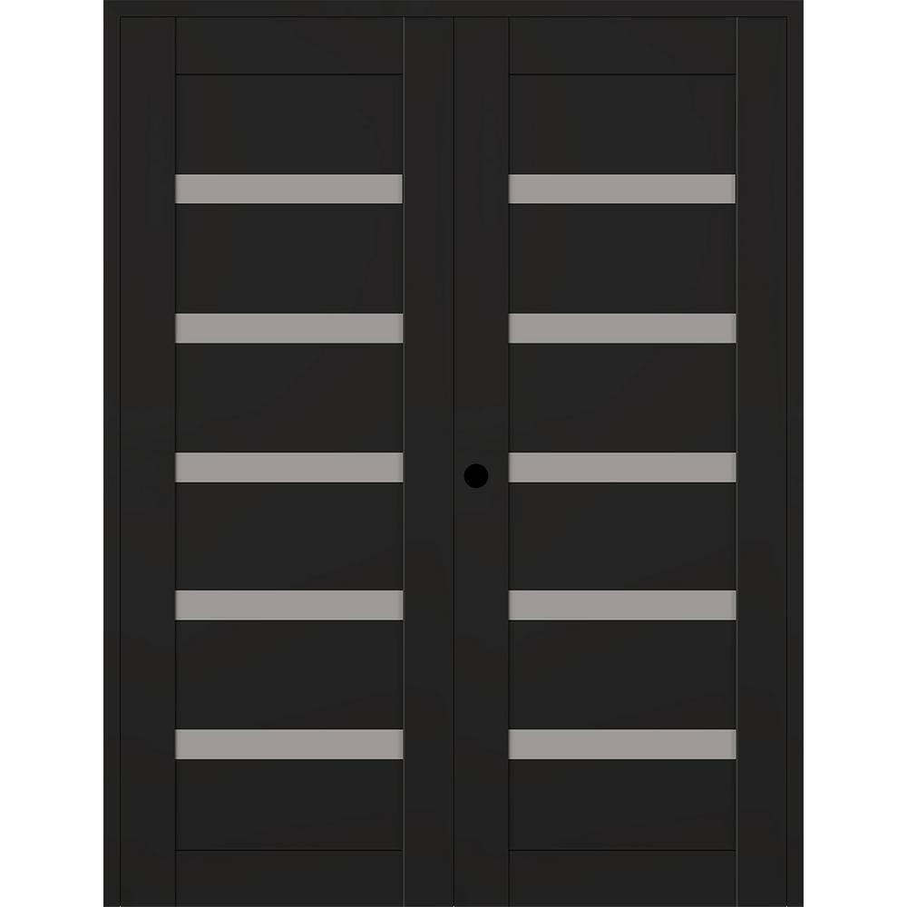 Belldinni Leora Manufactured Wood and Glass Paneled Double Door