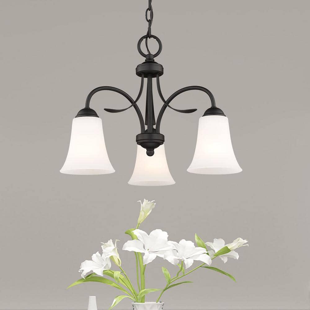 Livex Lighting Ridgedale 3 - Light Flush Mount in  Black