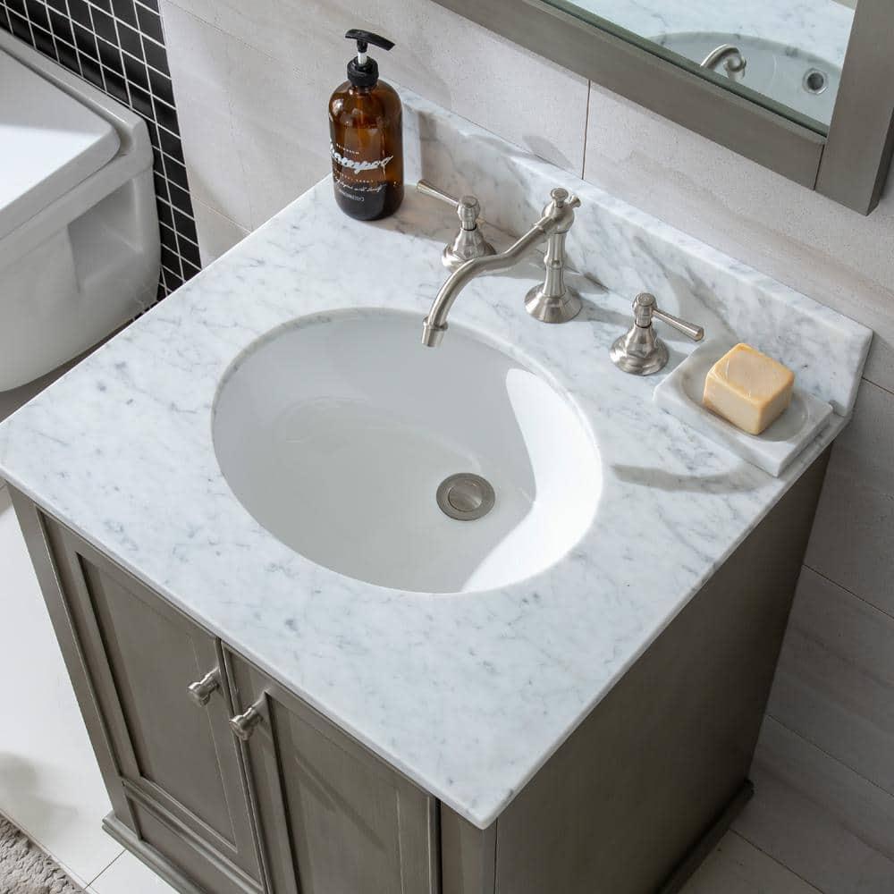 Melissa 24" Single Vanity - Grain White