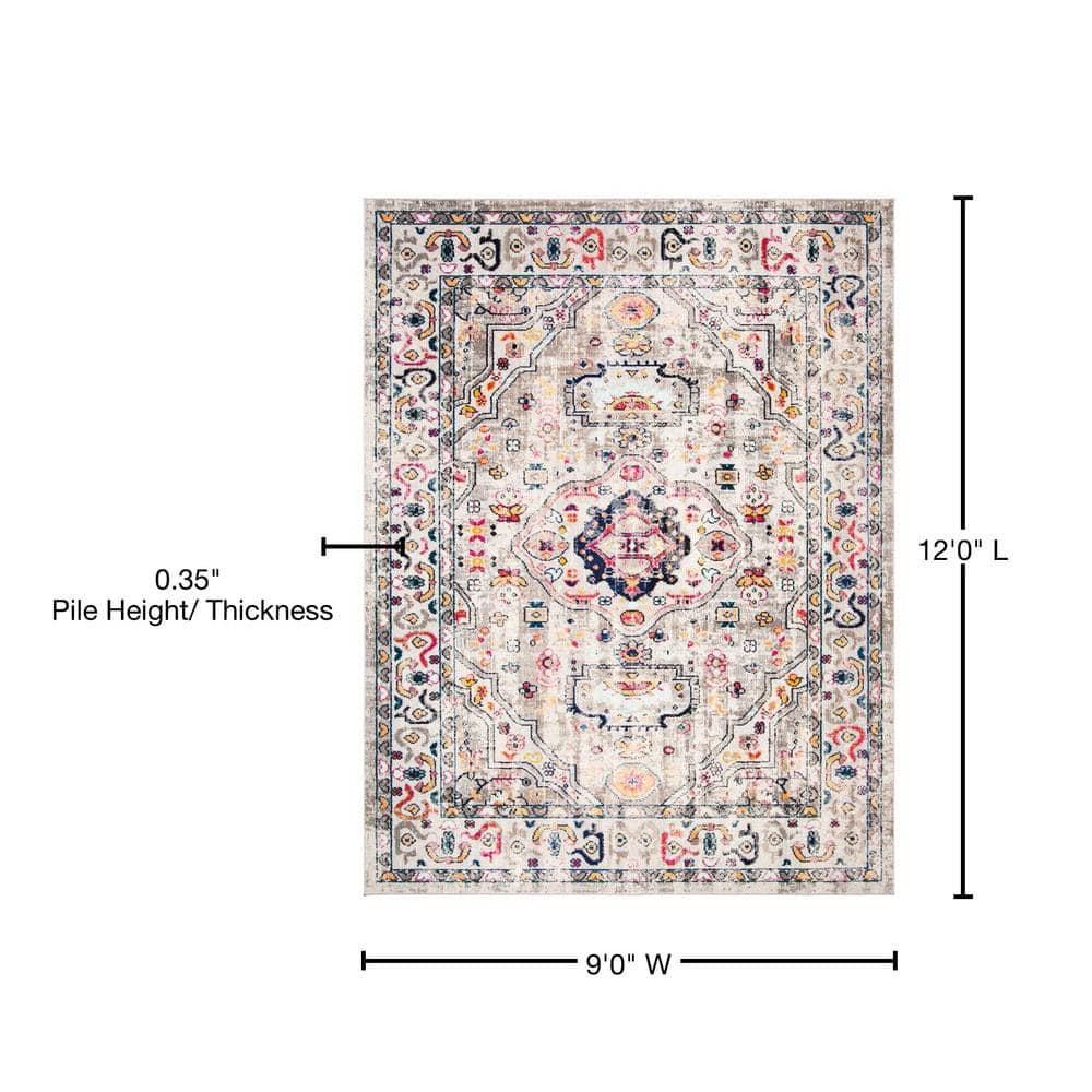 Madison MAD468 Power Loomed Indoor Area Rug - Grey/Blue - 9'x12' - Safavieh