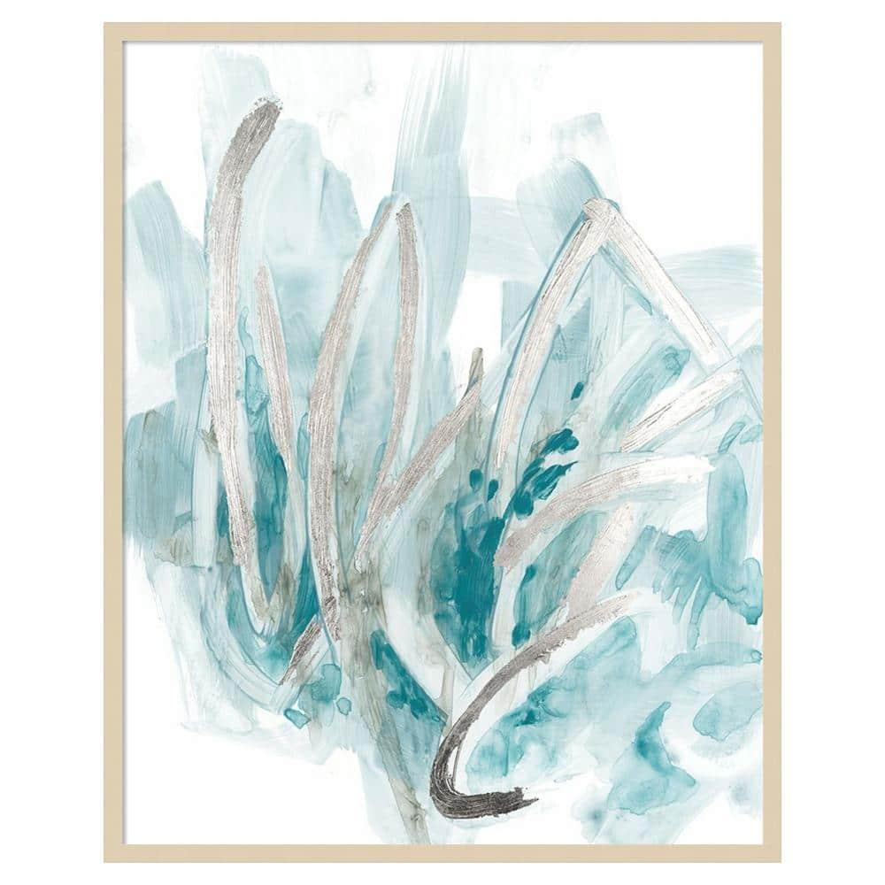 Amanti Art 33"x41" Embellished Aquatic Energy II by June Erica Vess Wood Framed Wall Art Print
